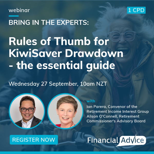 Rules of Thumb for KiwiSaver Drawdown – the essential guide. With Ian Parera and Alison O'Connell